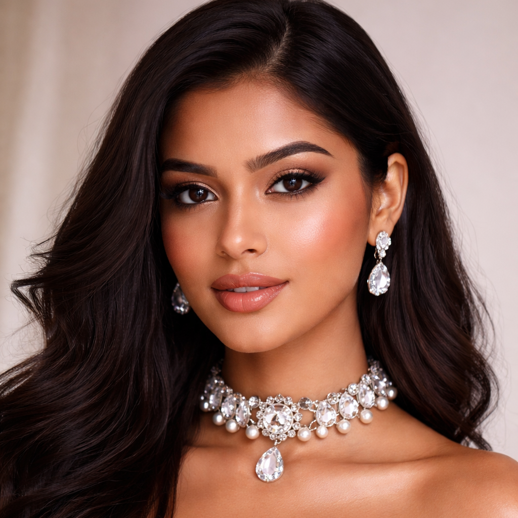 Luxurious Baroque Pearl Clavicle Chain Necklace