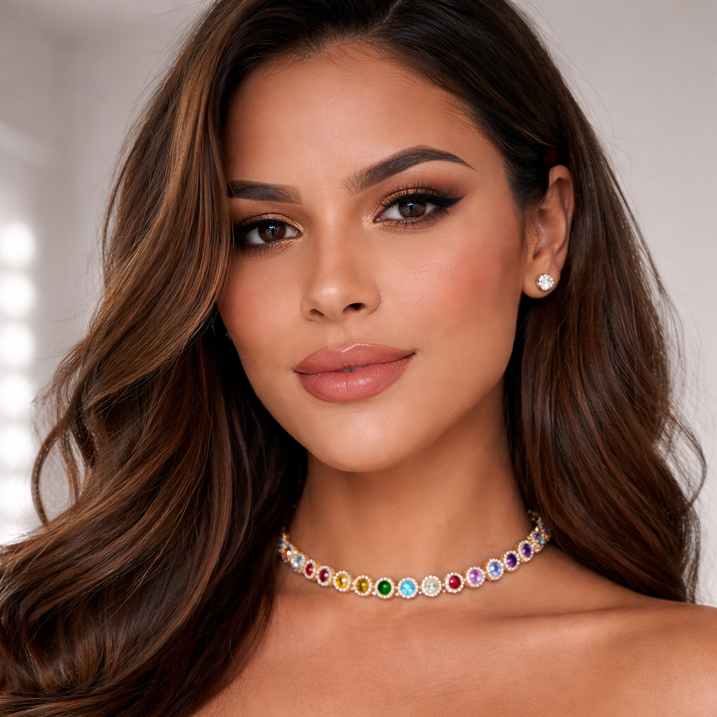 Colourful Necklace Bracelet For Women
