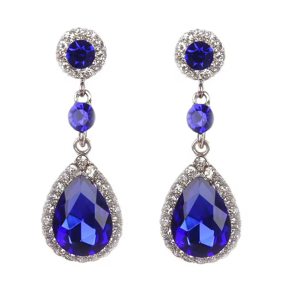 blue earrings