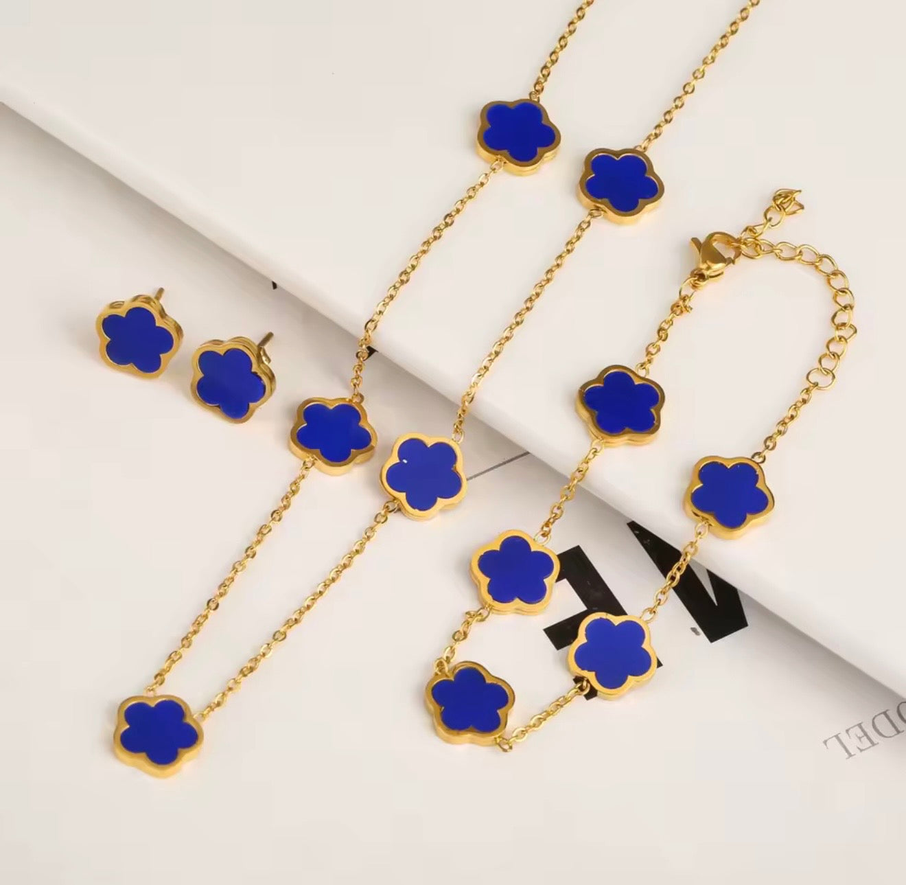 Blue Jewelry Set